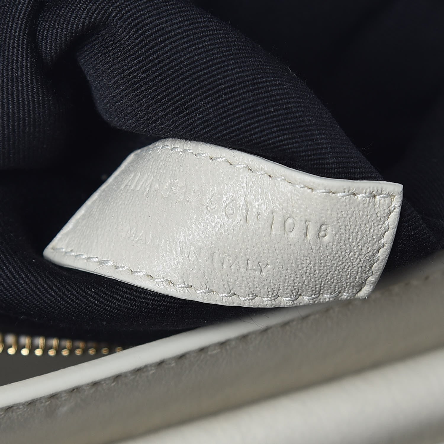 Saint Laurent Smooth Calfskin Catherine Crossbody Off White 9 of 9