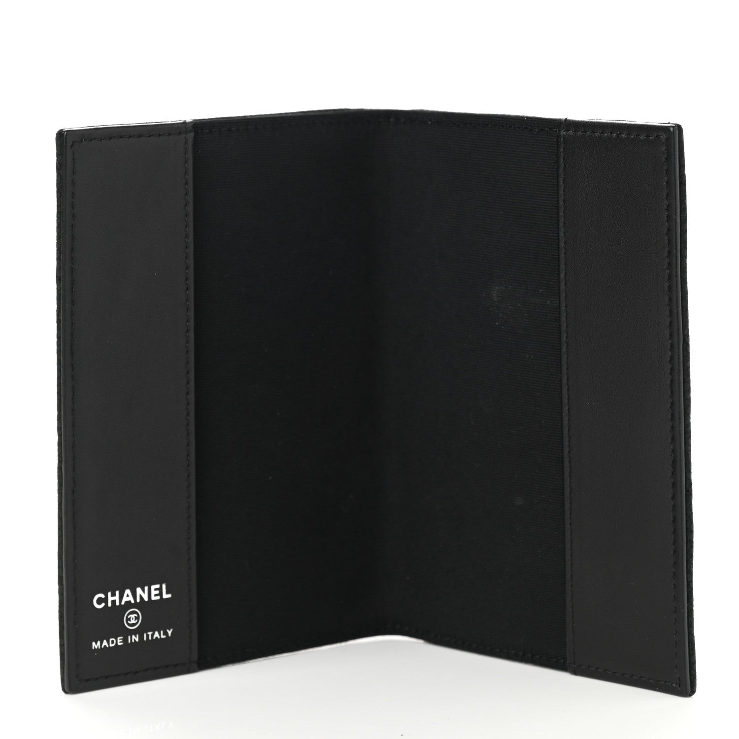 Chanel Iridescent Caviar Quilted Passport Holder Black 5 of 7