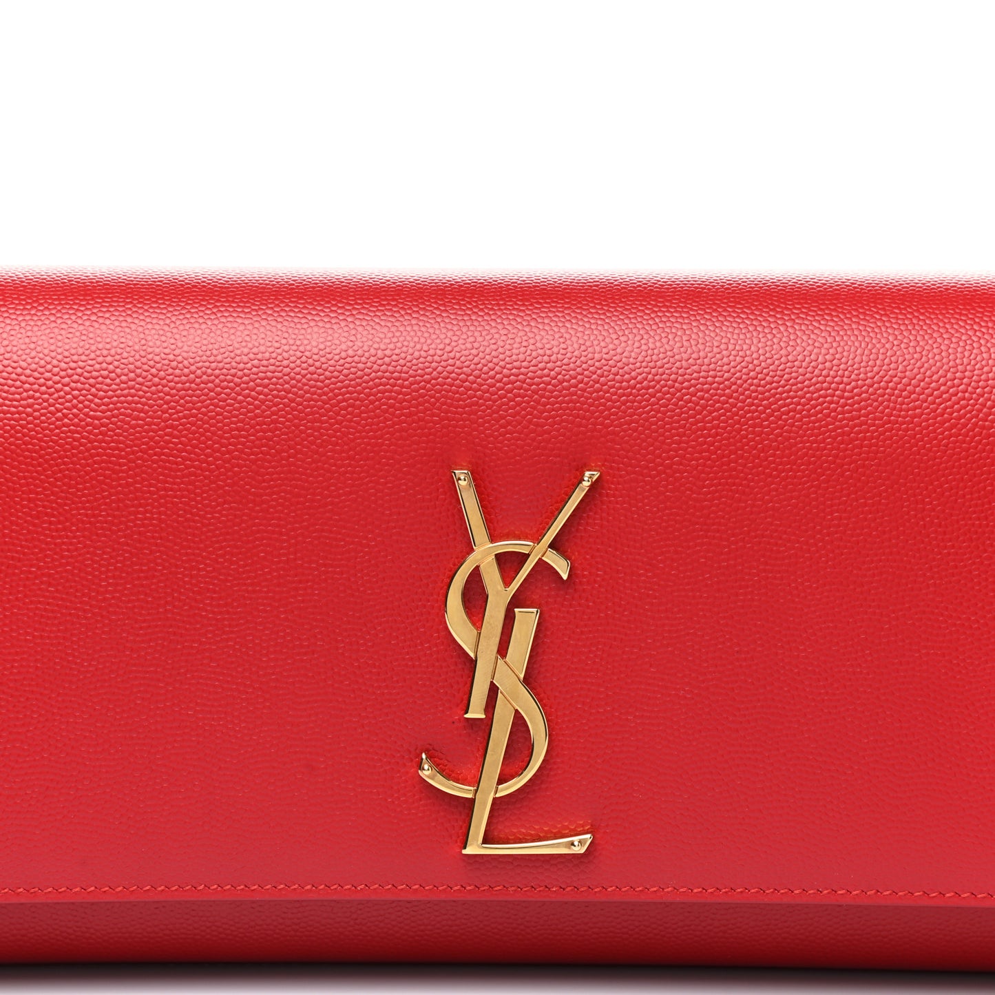 Calfskin Classic Monogram Cassandre Clutch Rouge Orient