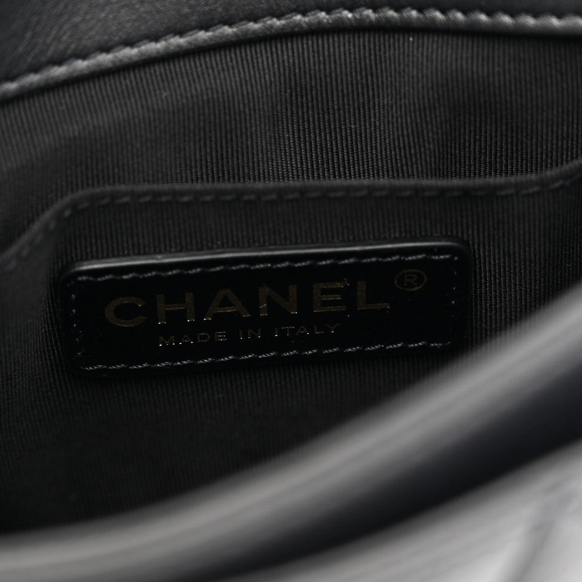 Calfskin Quilted Top Handle Flap Black