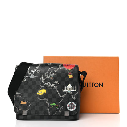 Louis Vuitton Damier Graphite World Map District PM 9 of 9
