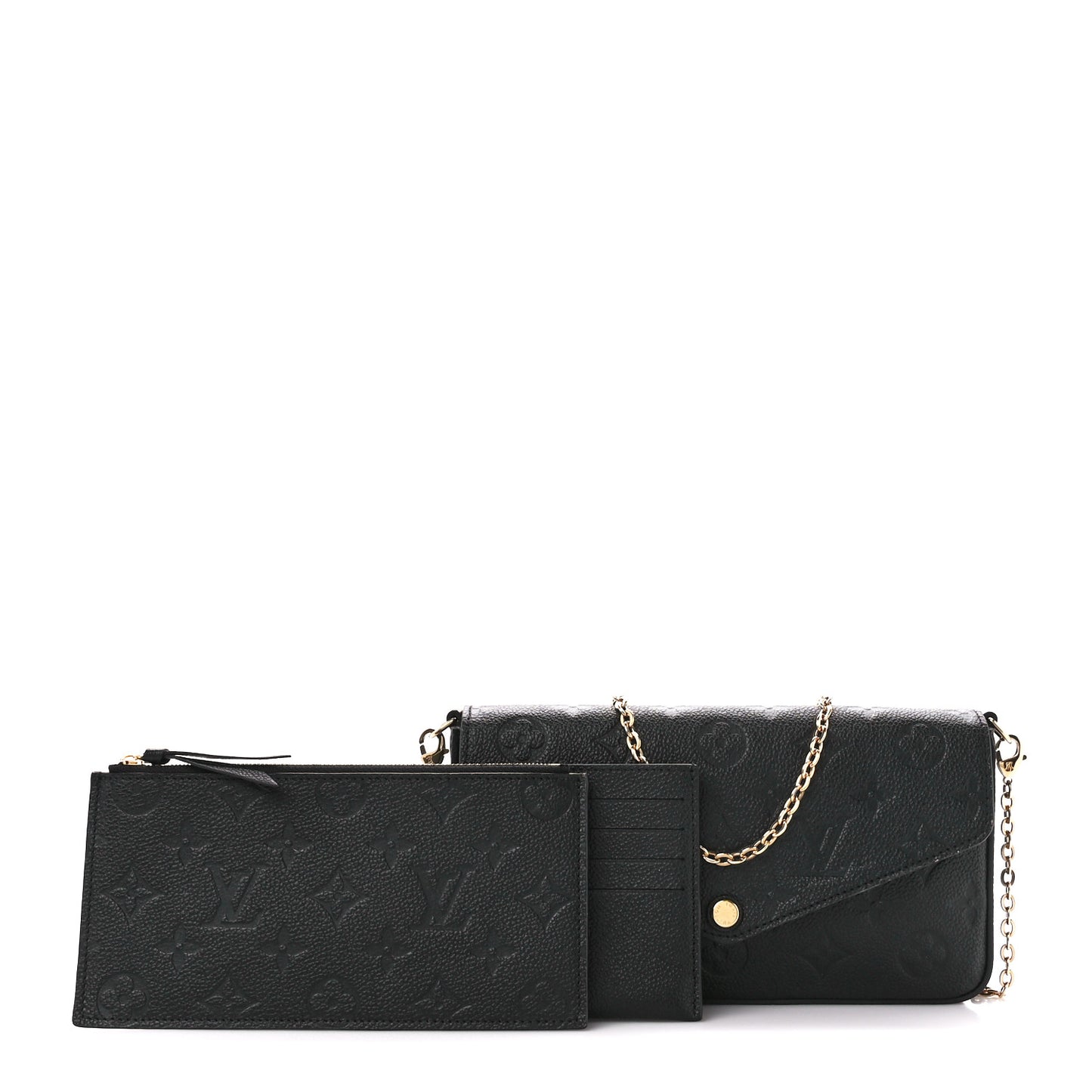 Empreinte Pochette Felicie Chain Wallet Black