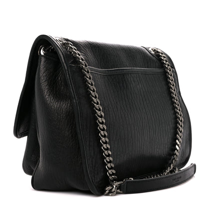 Saint Laurent Grained Lambskin Monogram Medium Niki Chain Satchel Black 3 of 11
