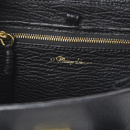 3.1 Phillip Lim 3.1 Textured Calfskin Mini Pashli Satchel Black 5 of 11