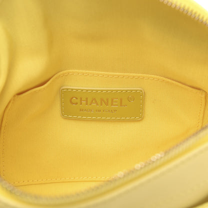 Chanel Lambskin Quilted Waist Belt Bag Yellow 6 of 9