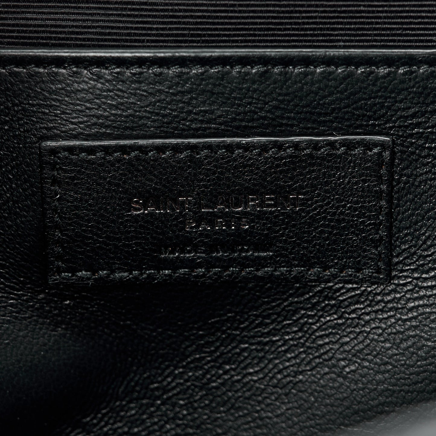 Grain De Poudre Textured Mixed Matelasse Triquilt Medium Monogram Monochrome Satchel Black