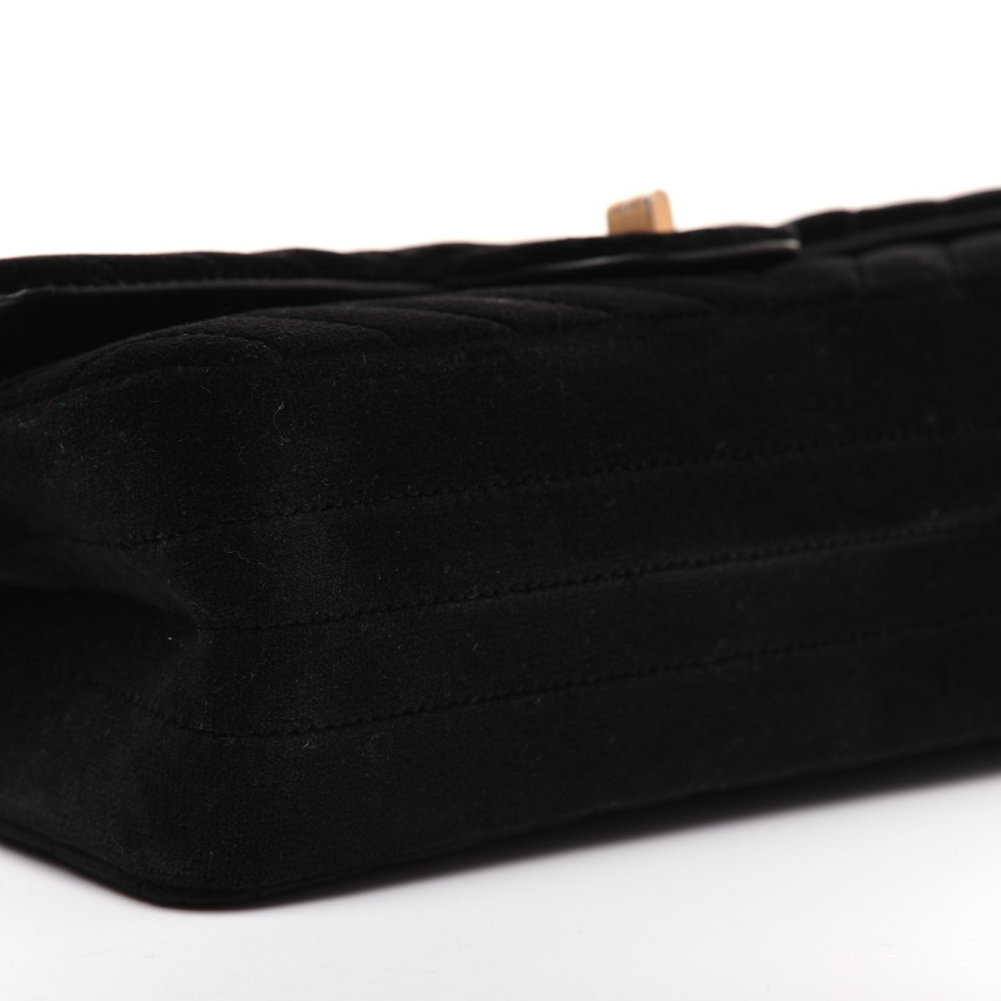 Velvet Chevron Quilted 2.55 Reissue 225 Flap Black