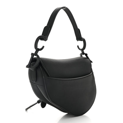 Christian Dior Ultra Matte Calfskin Mini Saddle Bag Black 3 of 10