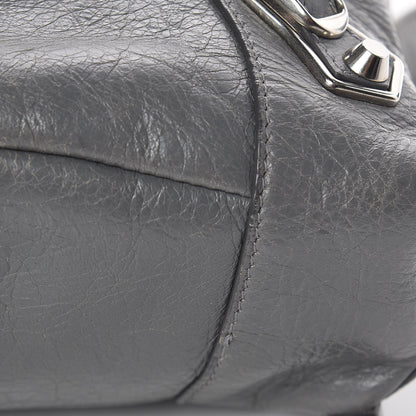 Balenciaga Agneau Silver Metallic Edge Hardware Backpack Gris Cendre 22 of 23
