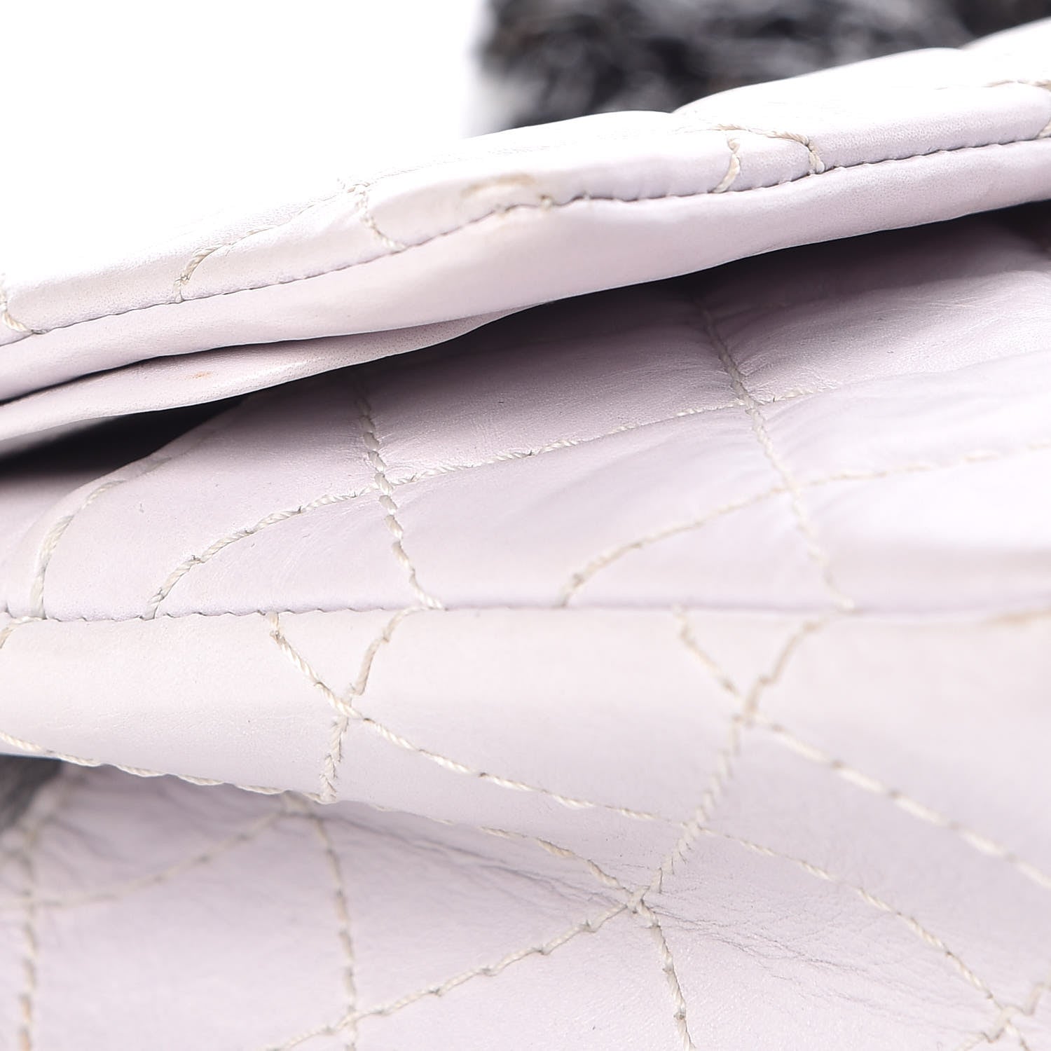 Chanel Aged Calfskin Quilted 2.55 Reissue 225 Flap Light Grey 14 of 16
