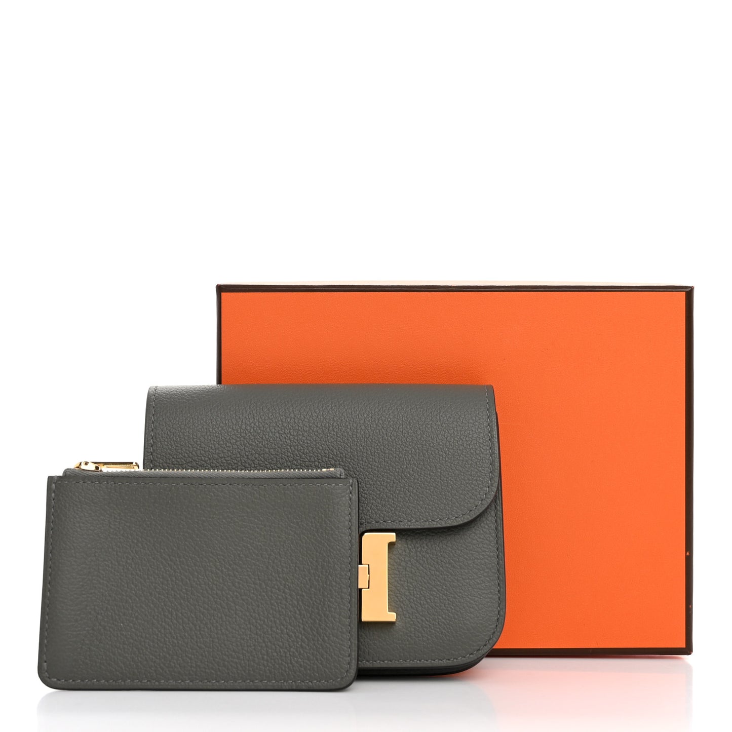 Evercolor Constance Slim Wallet Gris Meyer