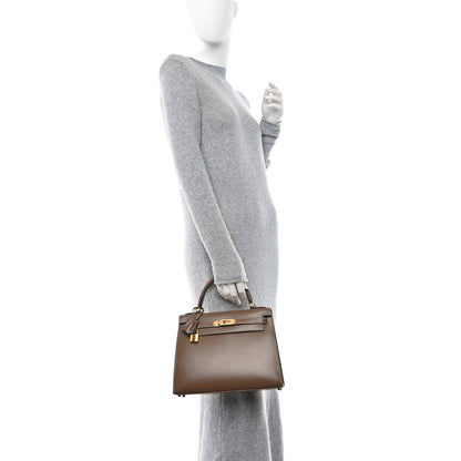 Hermes Tadelakt Kelly Sellier 28 Etoupe 2 of 14