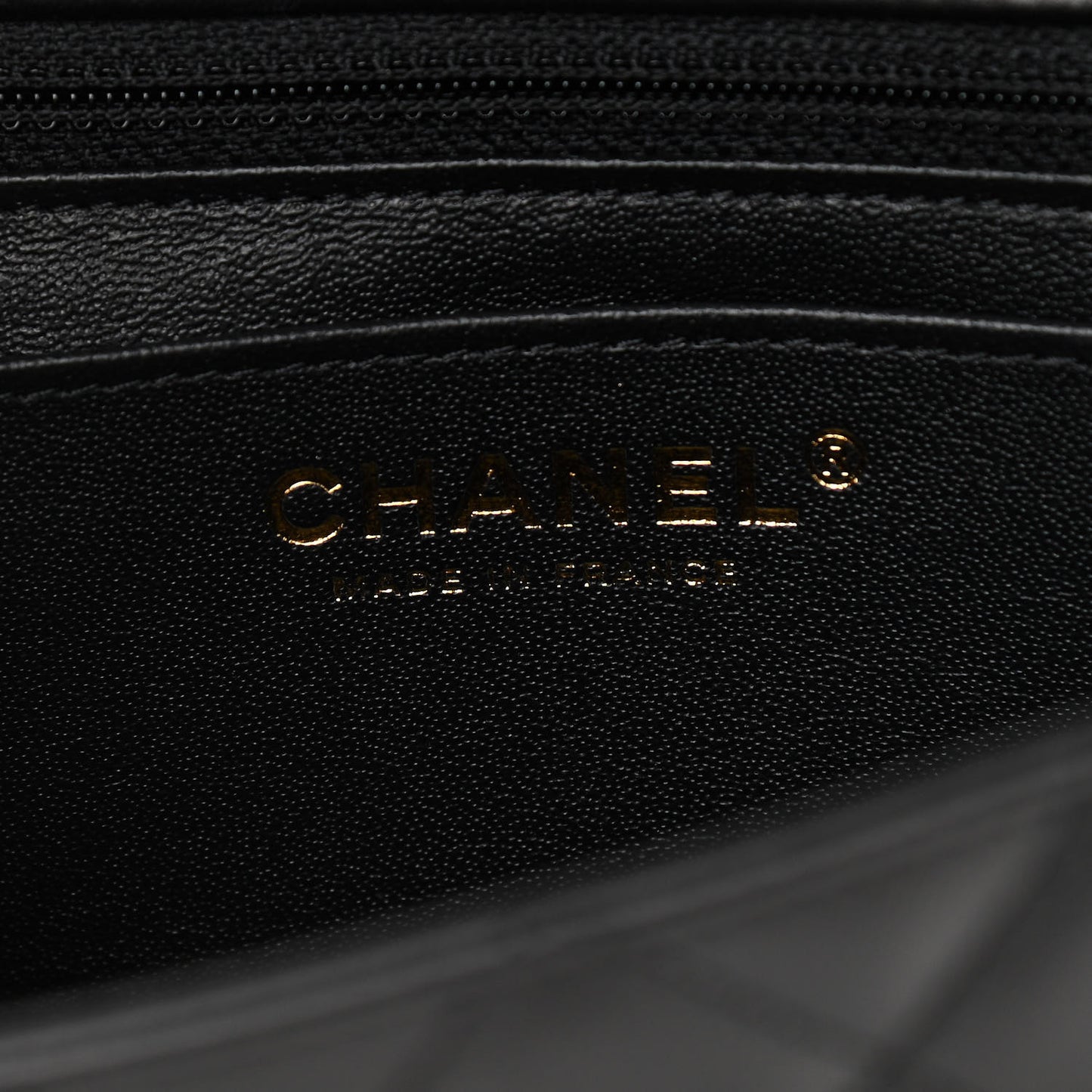 Lambskin Quilted Mini Rectangular Flap Black