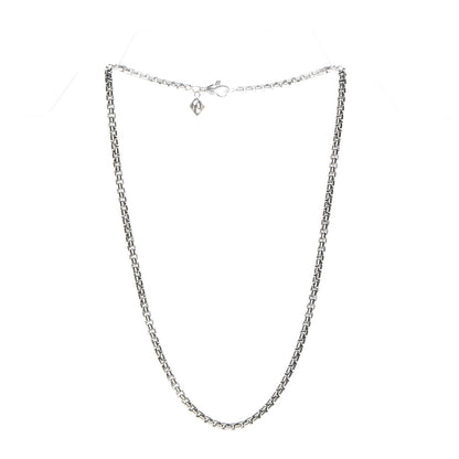 David Yurman Sterling Silver 14K Yellow Gold 3.6mm Box Chain Necklace 18" 3 of 5