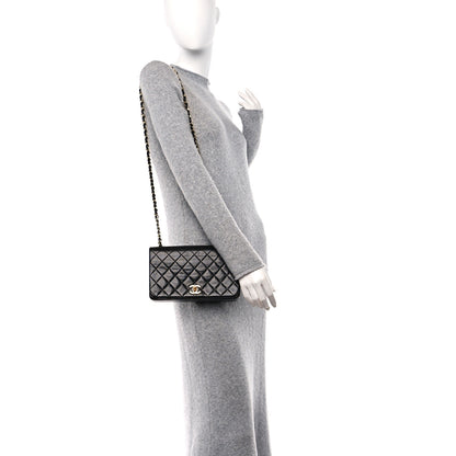 Chanel Lambskin Quilted Small Single Flap Black 2 of 12
