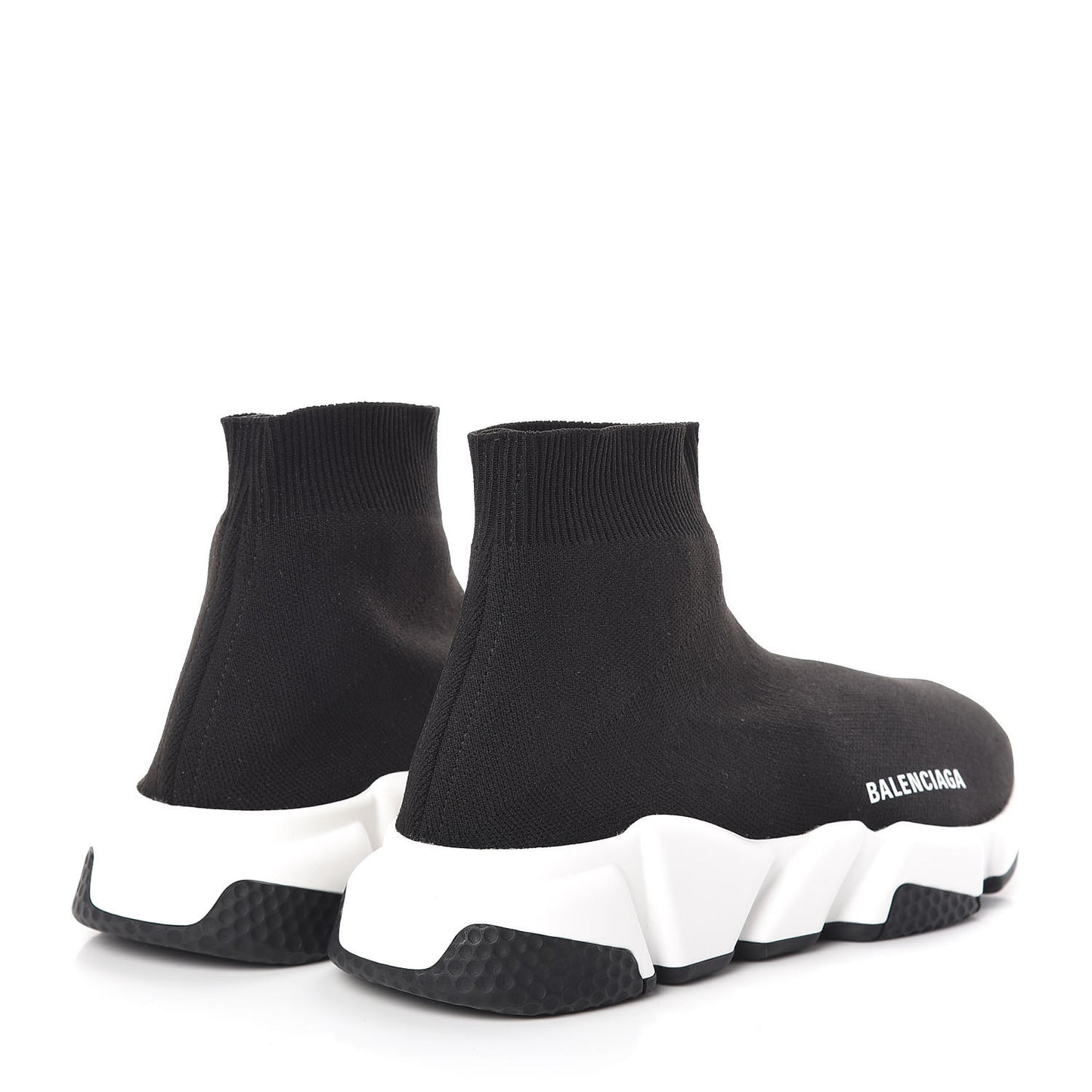 Neoprene Knit Womens Speed Sneakers 37 Black White