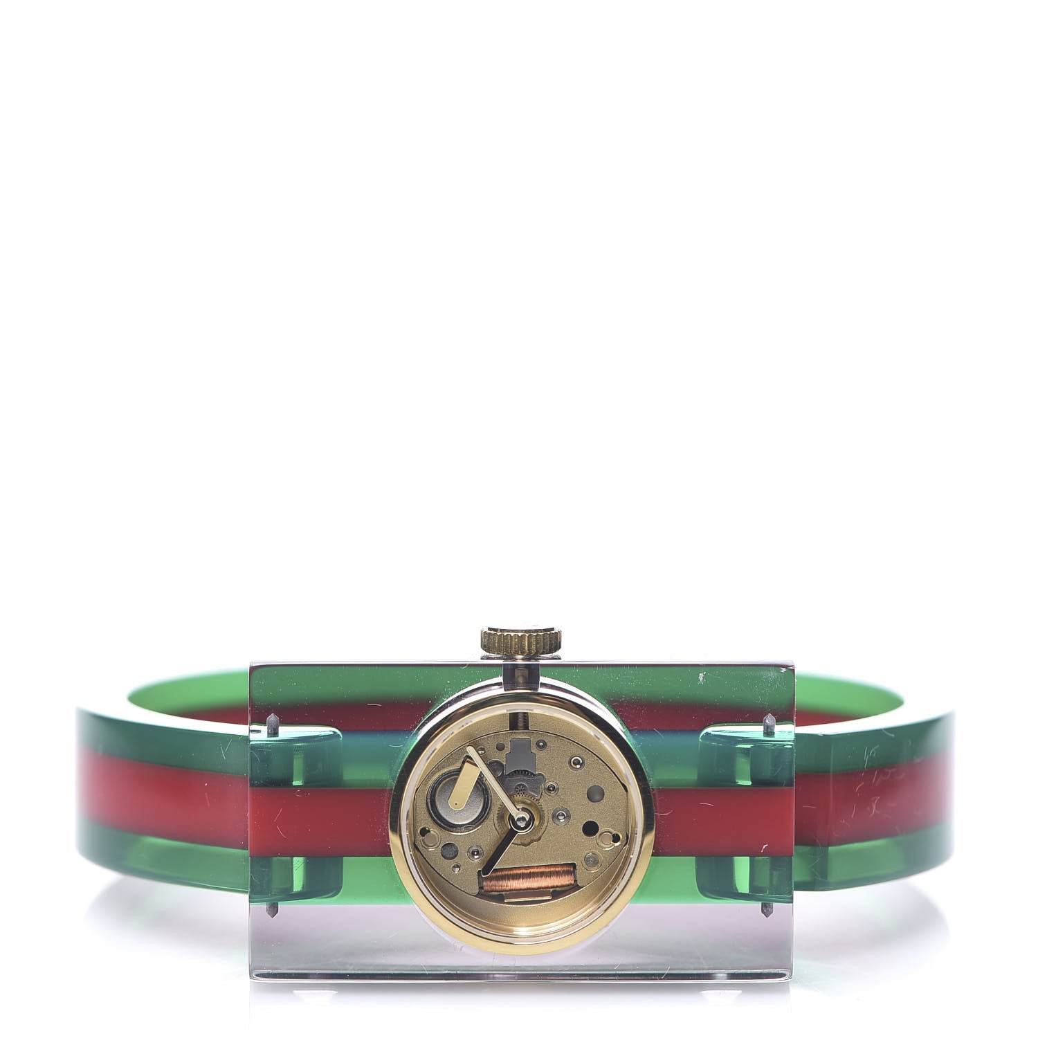 Gucci Stainless Steel Plexiglass 24mm Quartz Watch 2 of 6