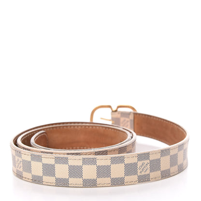 Louis Vuitton Damier Azur 25mm Mini Belt 85 34 3 of 13