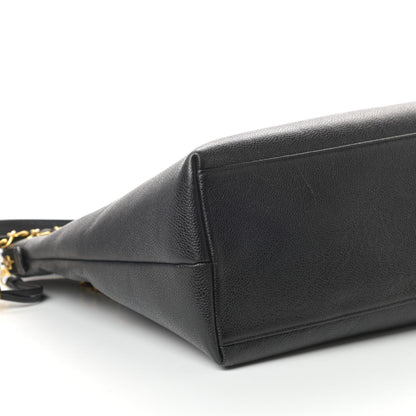Chanel Caviar Large CC Shoulder Bag Black 8 of 9