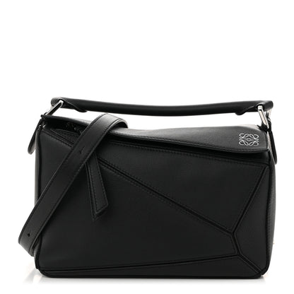 Loewe Calfskin Small Puzzle Bag Black 1 of 9