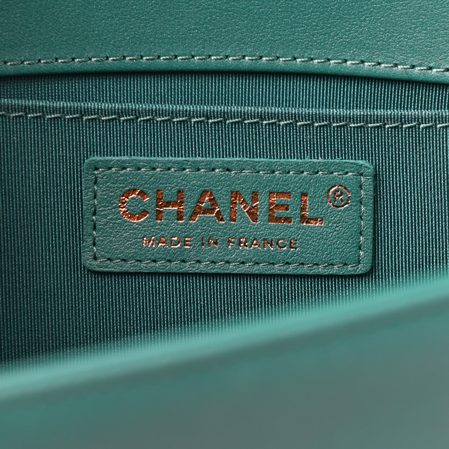Chanel Calfskin Quilted Medium Boy Flap Green 5 of 8