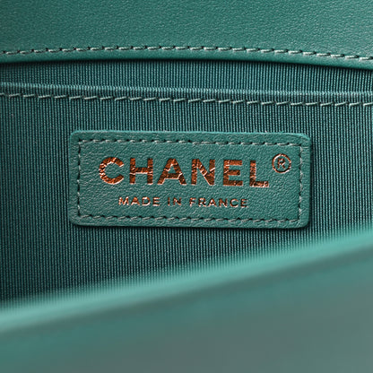 Chanel Calfskin Quilted Medium Boy Flap Green 5 of 8