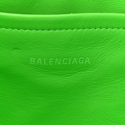 Balenciaga Nylon Lambskin Woven Small Ibiza Basket With Strap Green 6 of 10