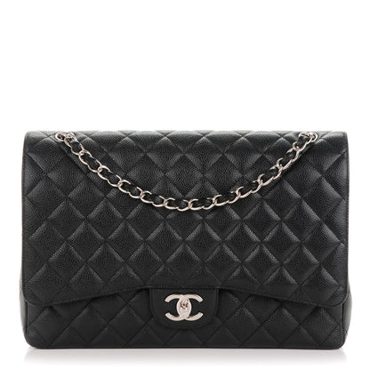 Chanel Caviar Quilted Maxi Double Flap Black 1 of 14