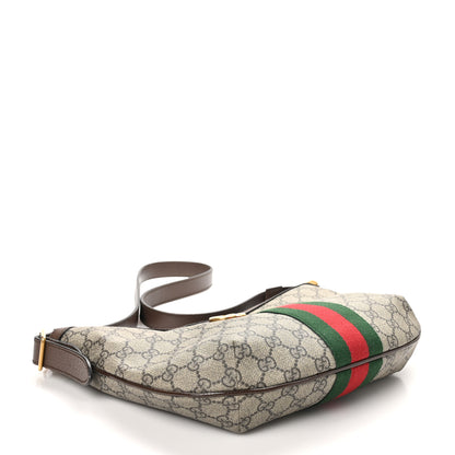 Gucci GG Supreme Monogram Web Small Ophidia Half Moon Hobo Brown 4 of 10