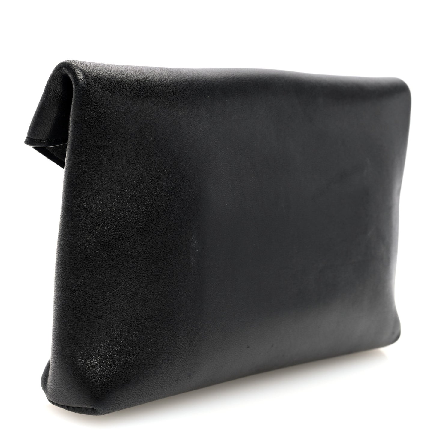 Lambskin Small Cassandre Envelope Pouch Black