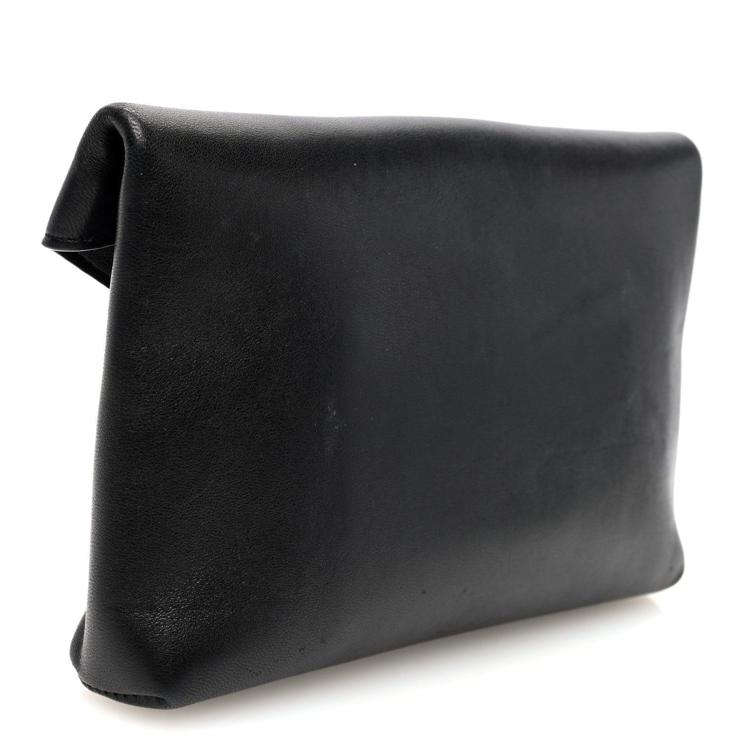 Saint Laurent Lambskin Small Cassandre Envelope Pouch Black 3 of 7