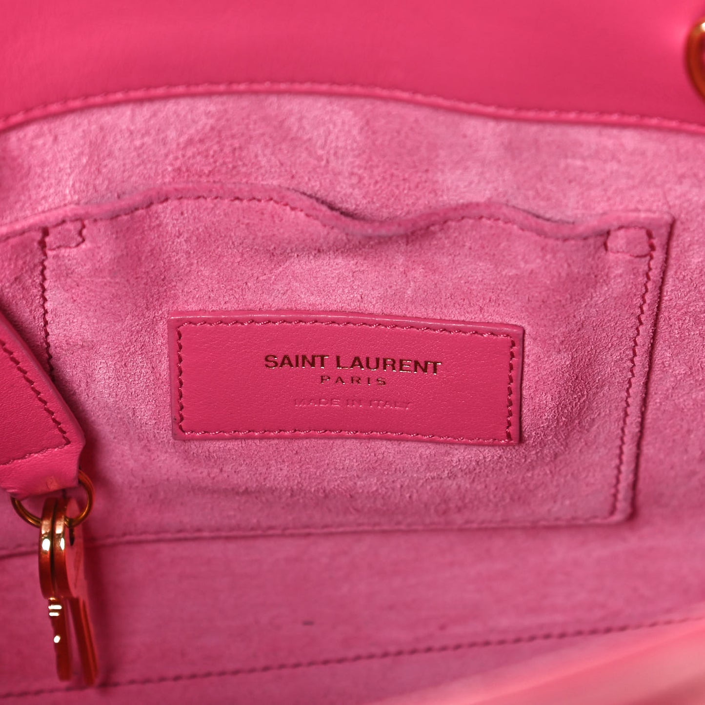 Calfskin Nano Sac De Jour Lipstick Fuchsia