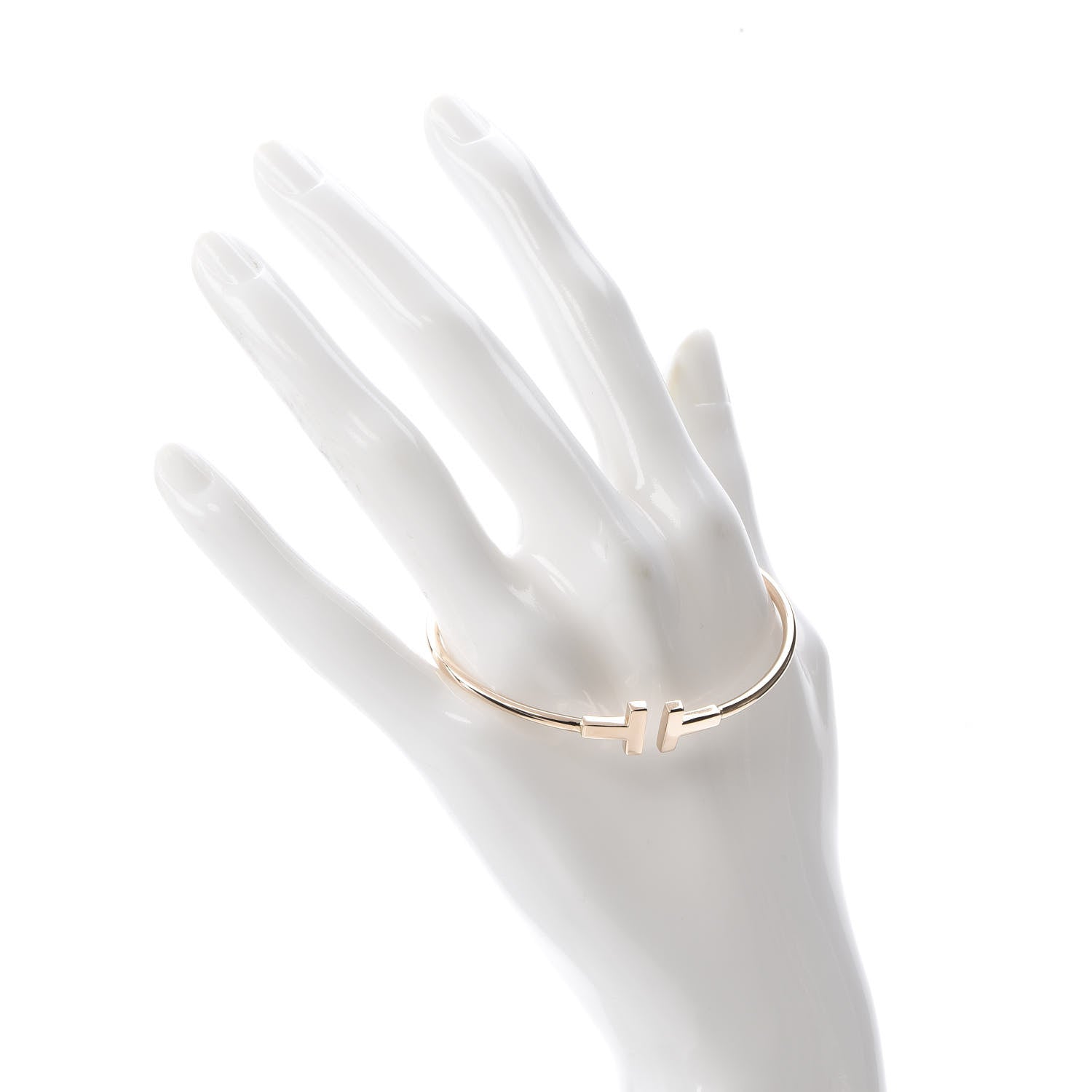 Tiffany 18K Rose Gold T Wire Bracelet 2 of 5