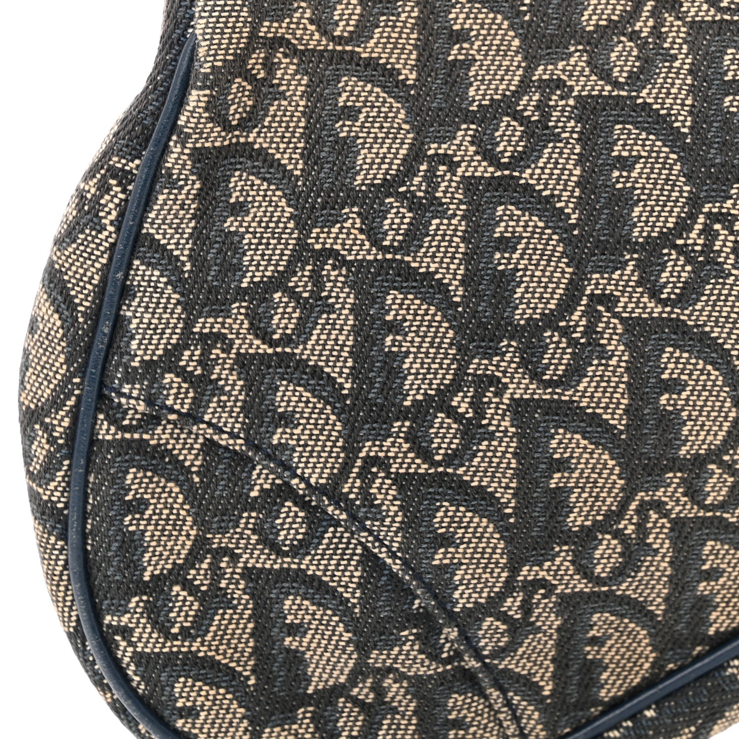 Christian Dior Monogram Mini Saddle Pochette Navy 8 of 11