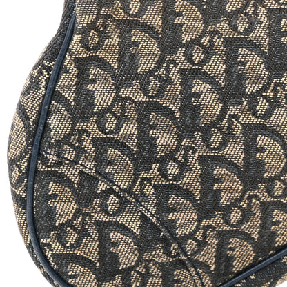 Christian Dior Monogram Mini Saddle Pochette Navy 8 of 11