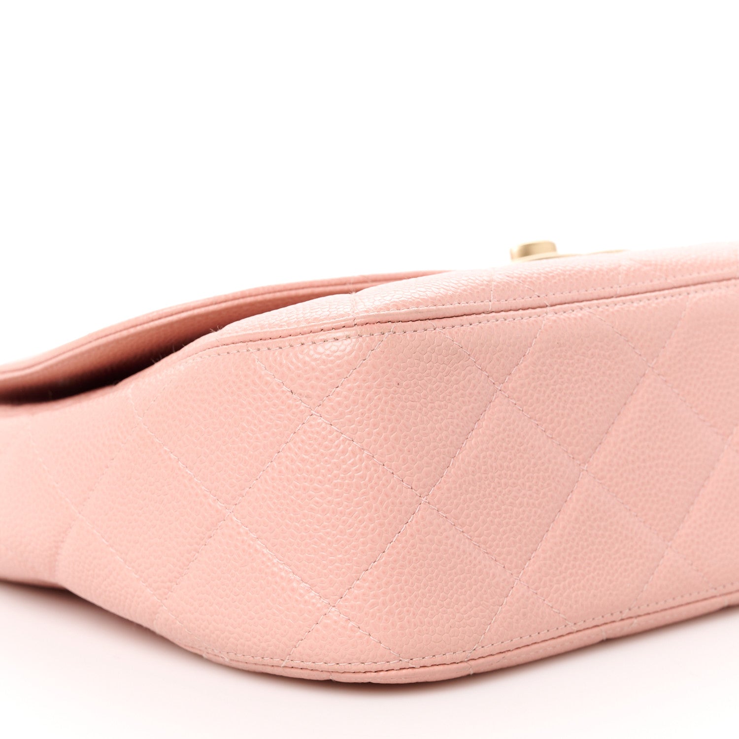 Chanel Caviar Quilted XL Jumbo Single Flap Light Pink 10 of 13