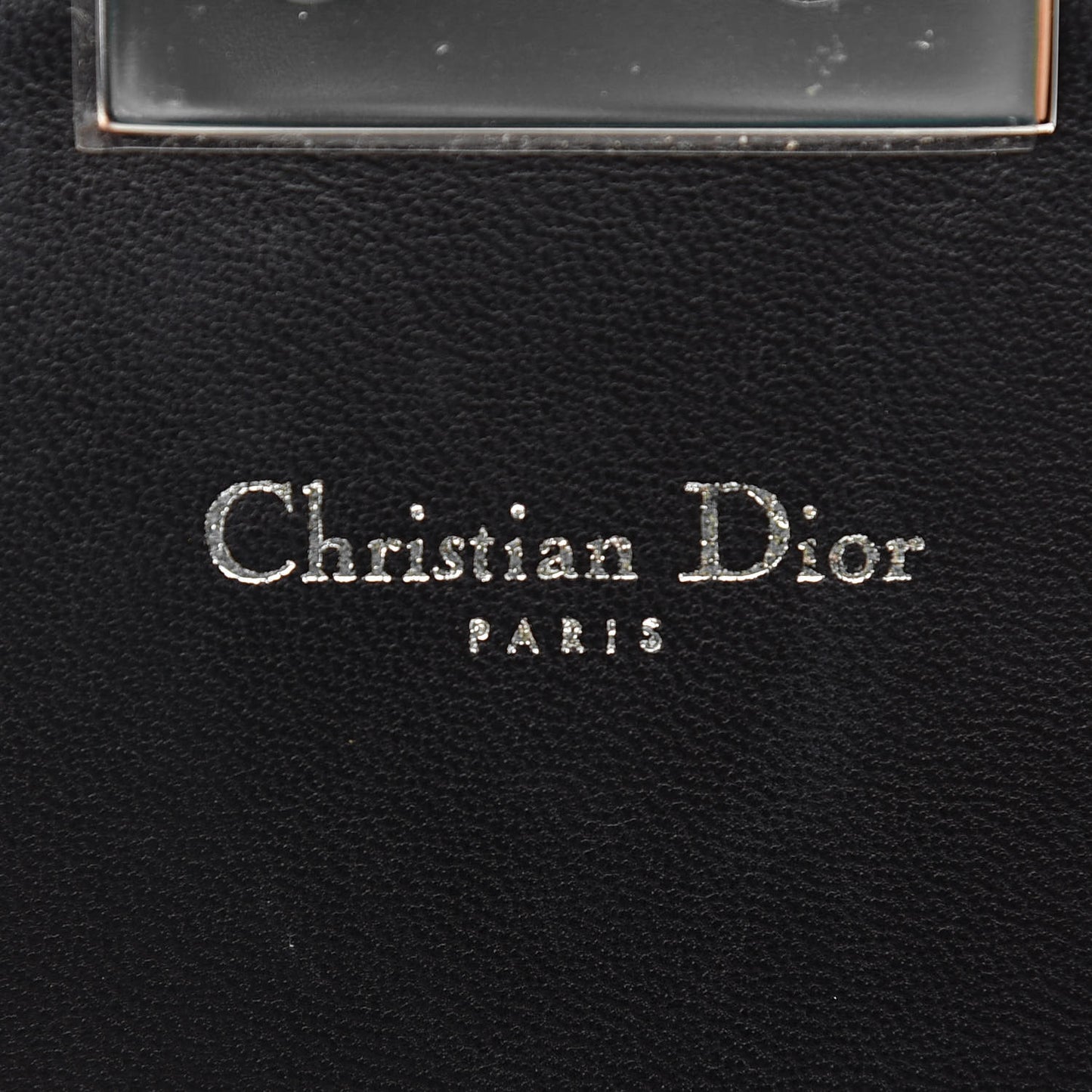 Lambskin Cannage Miss Dior Promenade Pouch Black