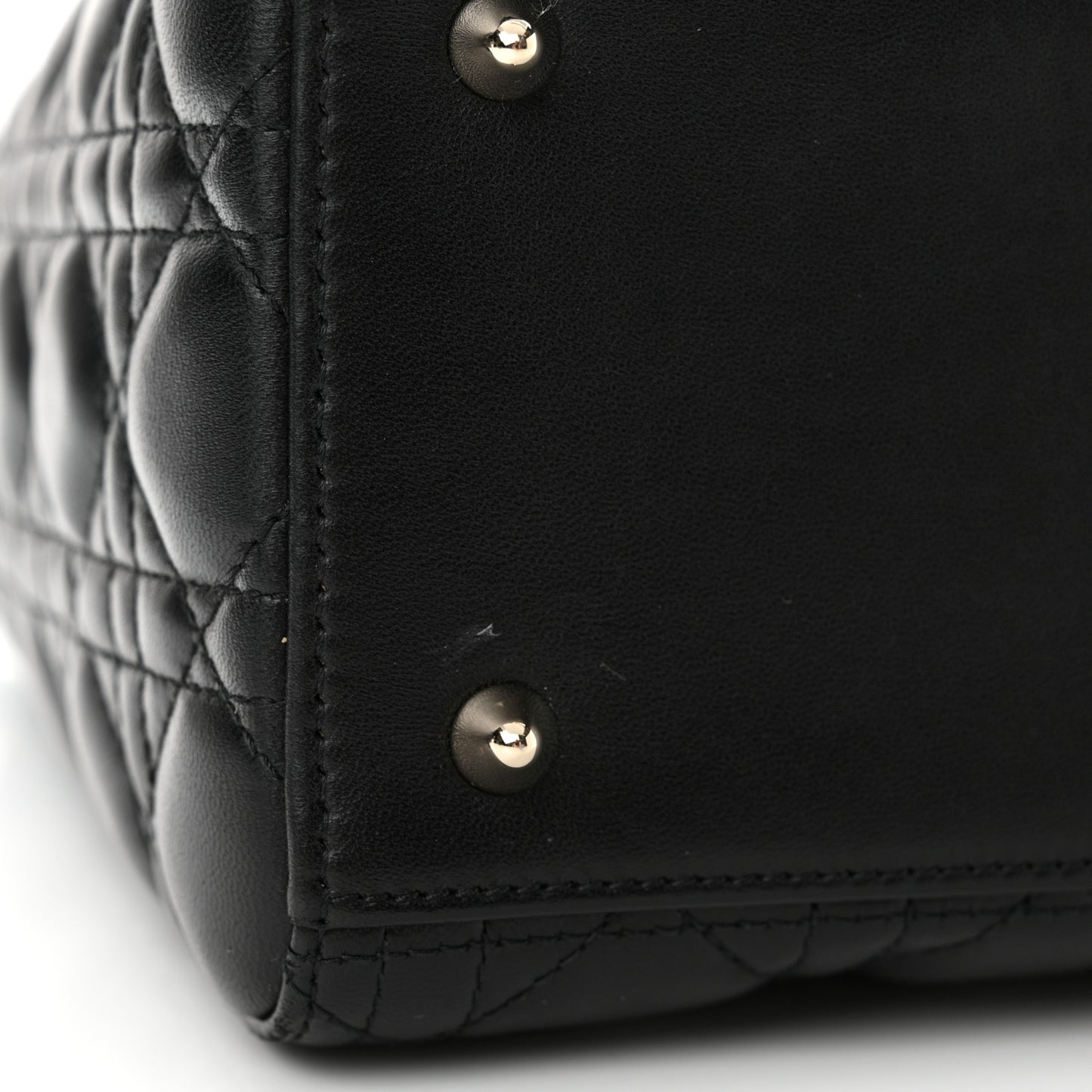 Lambskin Cannage Medium Lady Dior Black