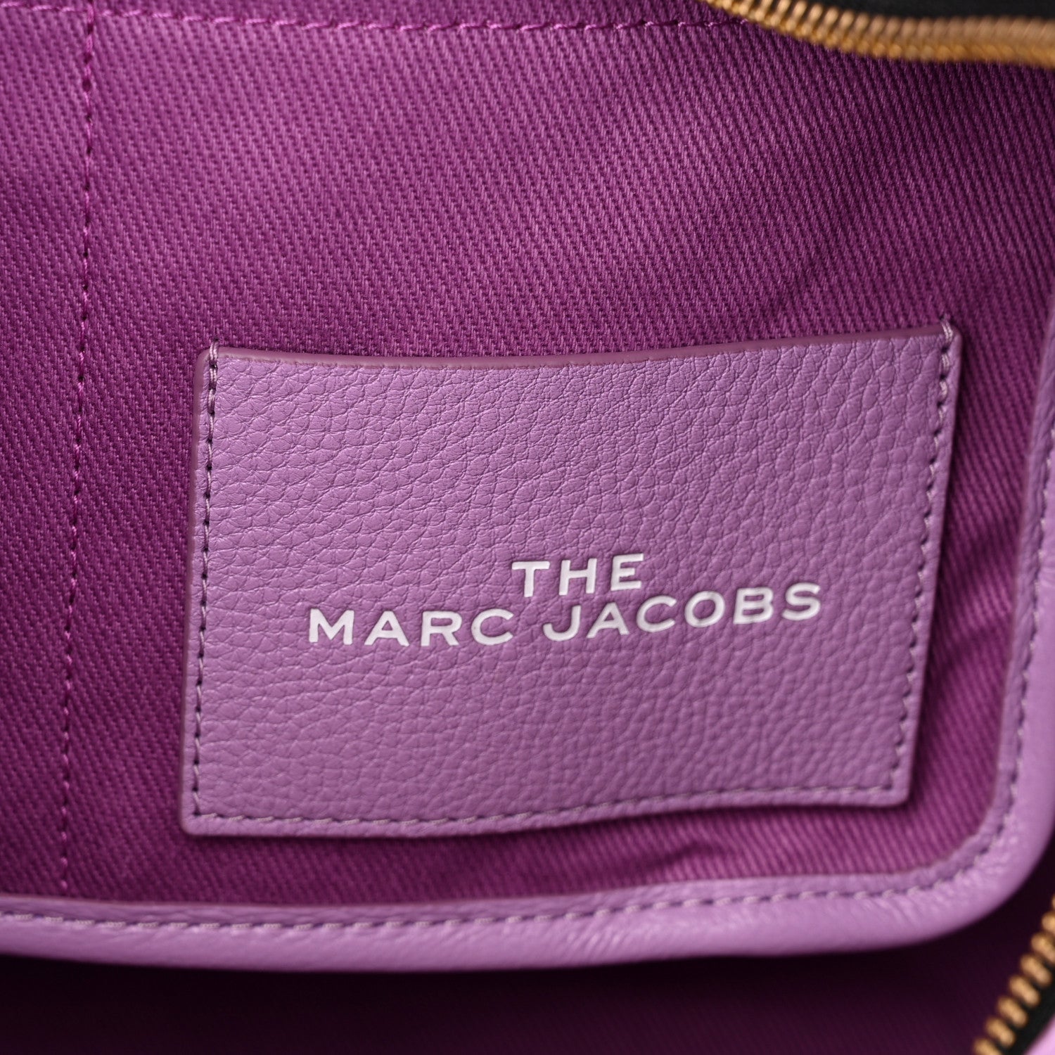 Marc Jacobs Grained Calfskin Medium The Tote Bag Regal Orchid 6 of 11