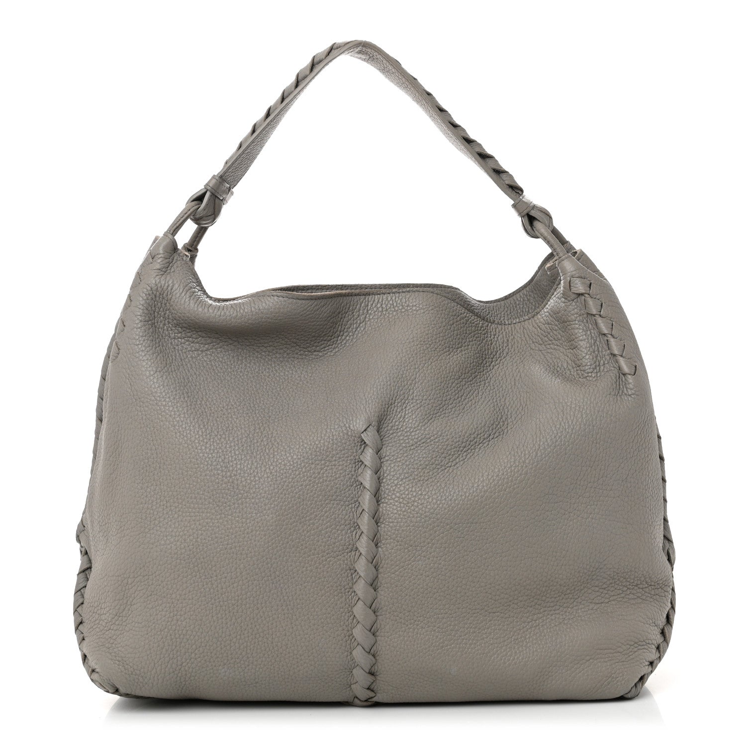 Bottega Veneta Cervo Lavato Deerskin Hobo Light Grey 1 of 13