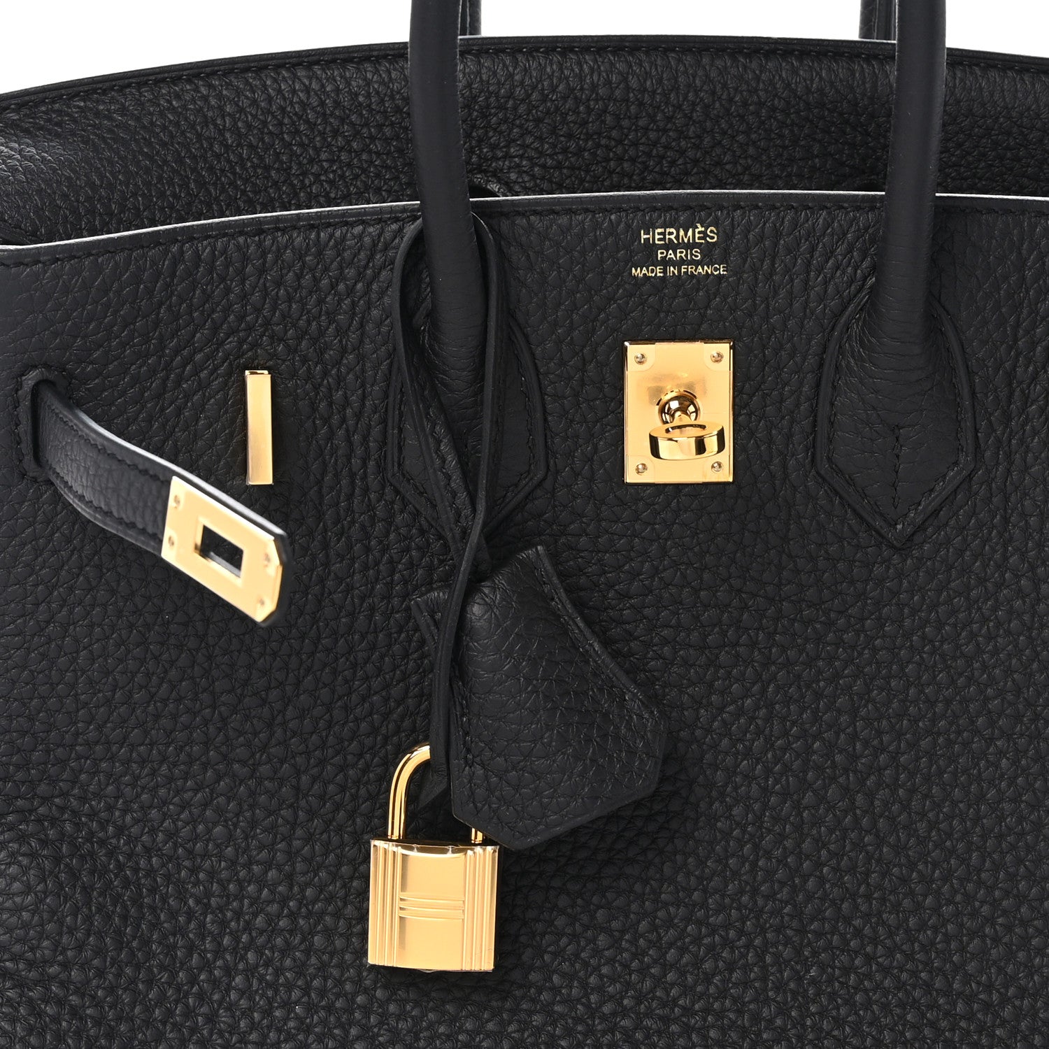 Hermes Togo Verso Birkin 25 Black Toundra 7 of 11