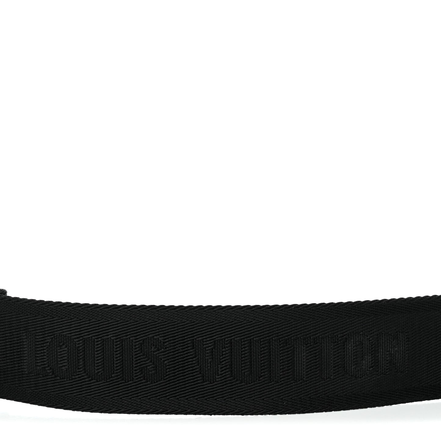 Jacquard Canvas Keepall Bandouliere Adjustable Shoulder Strap Black
