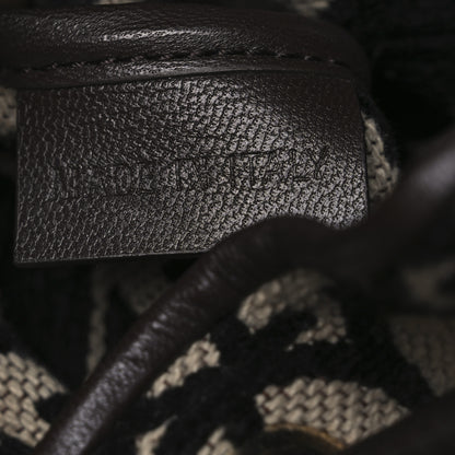 Valentino Garavani Toile Iconographe Nappa Le Cinquième Bucket Bag Naturale Black Fondant 7 of 15