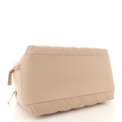 Chanel Lambskin Quilted Medium Trendy CC Bowling Bag Beige 4 of 13