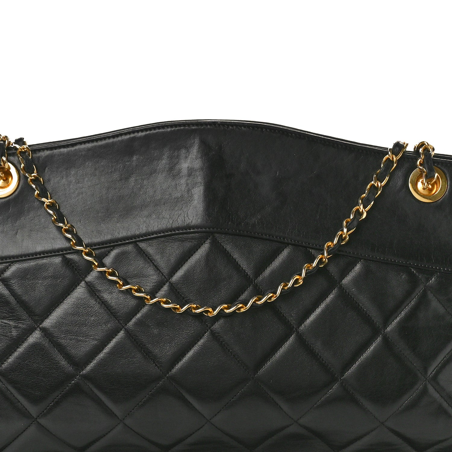 Chanel Lambskin Quilted Shoulder Bag Black 8 of 11