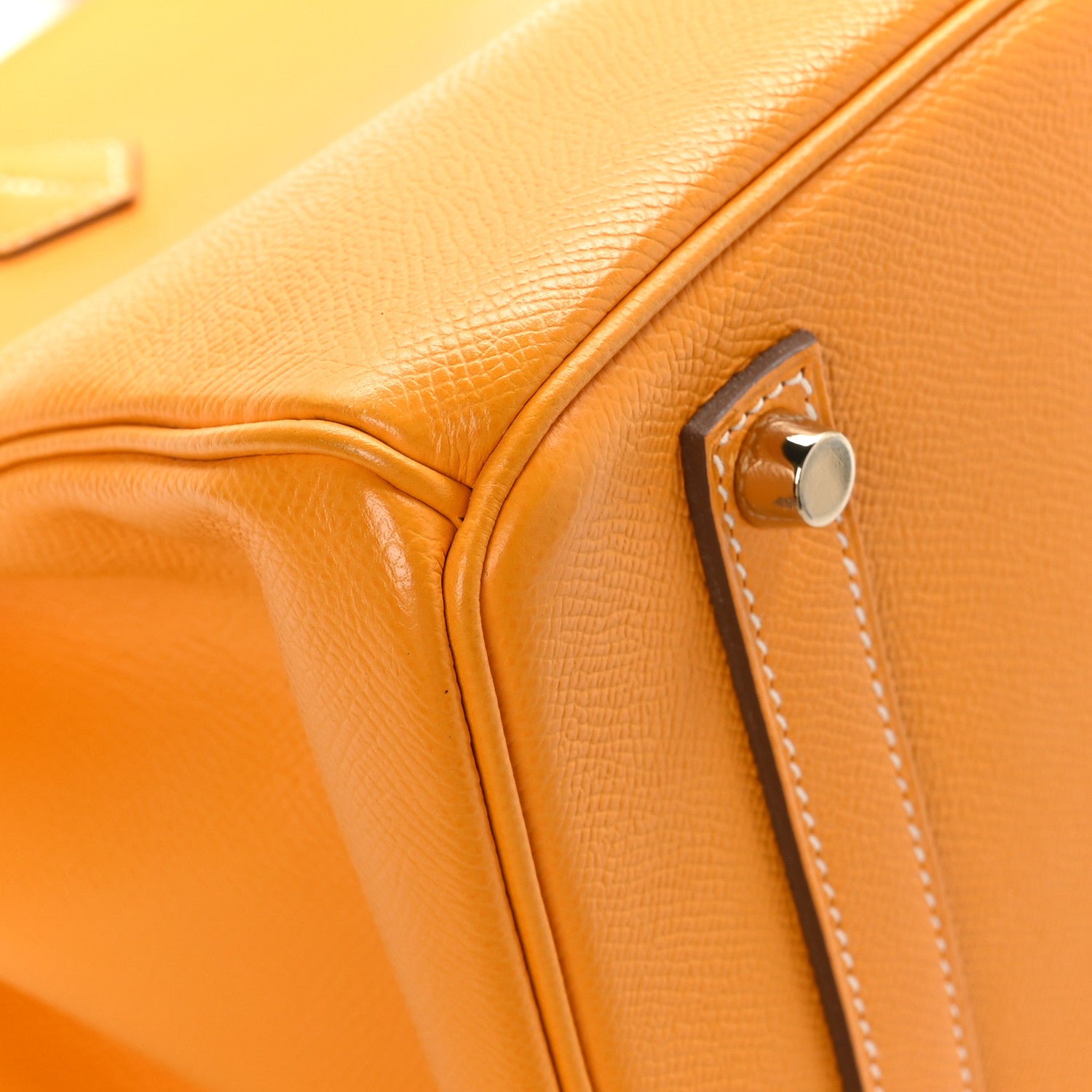 Hermes Epsom Candy Birkin 35 Jaune D'Or Feu 11 of 12
