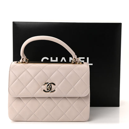 Chanel Lambskin Quilted Small Trendy CC Flap Dual Handle Bag Lilas Lilac 11 of 11