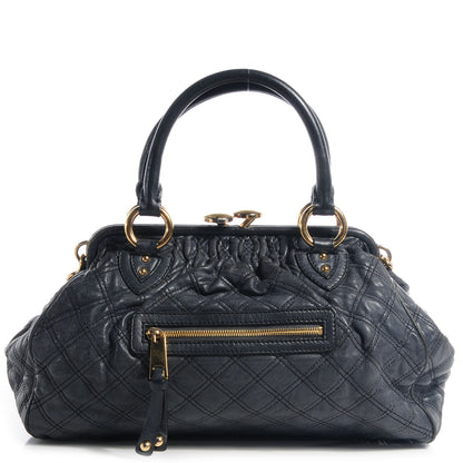 Marc Jacobs Quilted Leather Stam Dark Gray 1 of 7