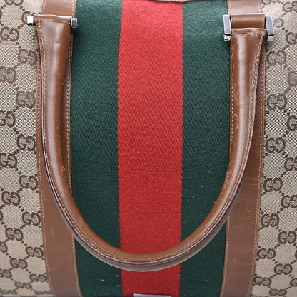 Gucci Monogram Web Duffle Bag 16 of 21