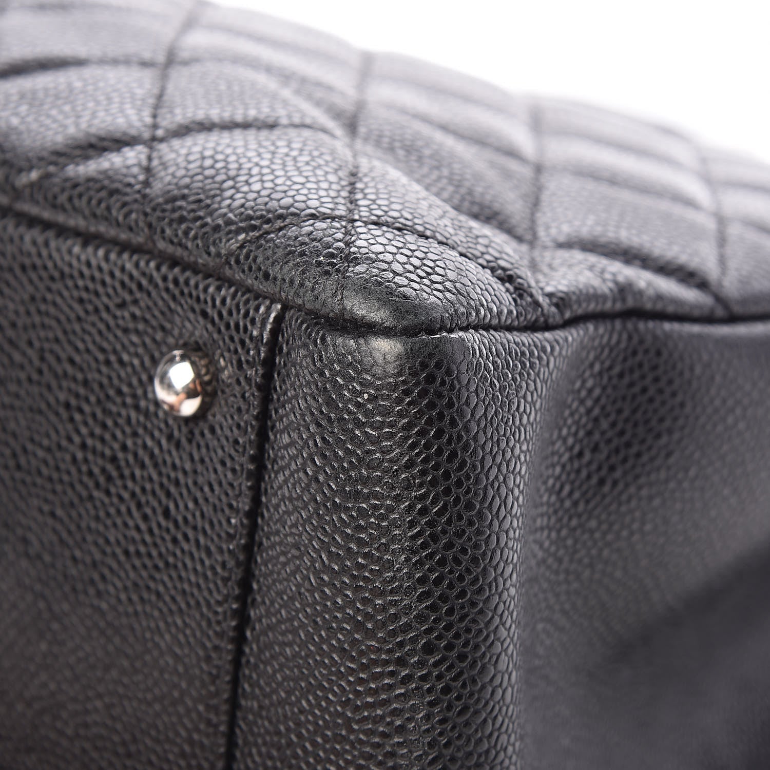 Chanel Caviar Quilted XL Grand Shopping Tote GST Black 10 of 12